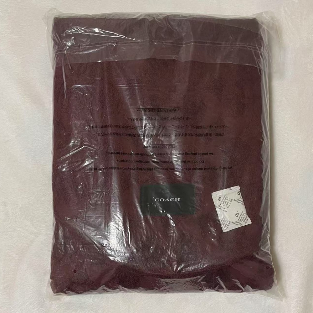 Coach Burgundy Blanket & Throws